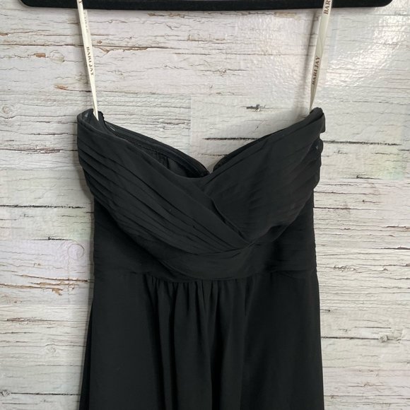 Bari Jay strapless gown maxi dress black size 6 - Picture 7 of 11